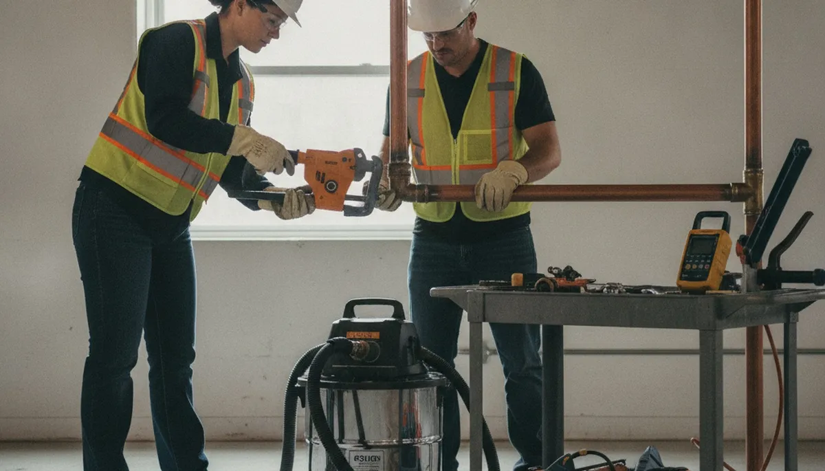 Emergency plumber in Lexington, MA repairing a burst pipe for fast home plumbing service