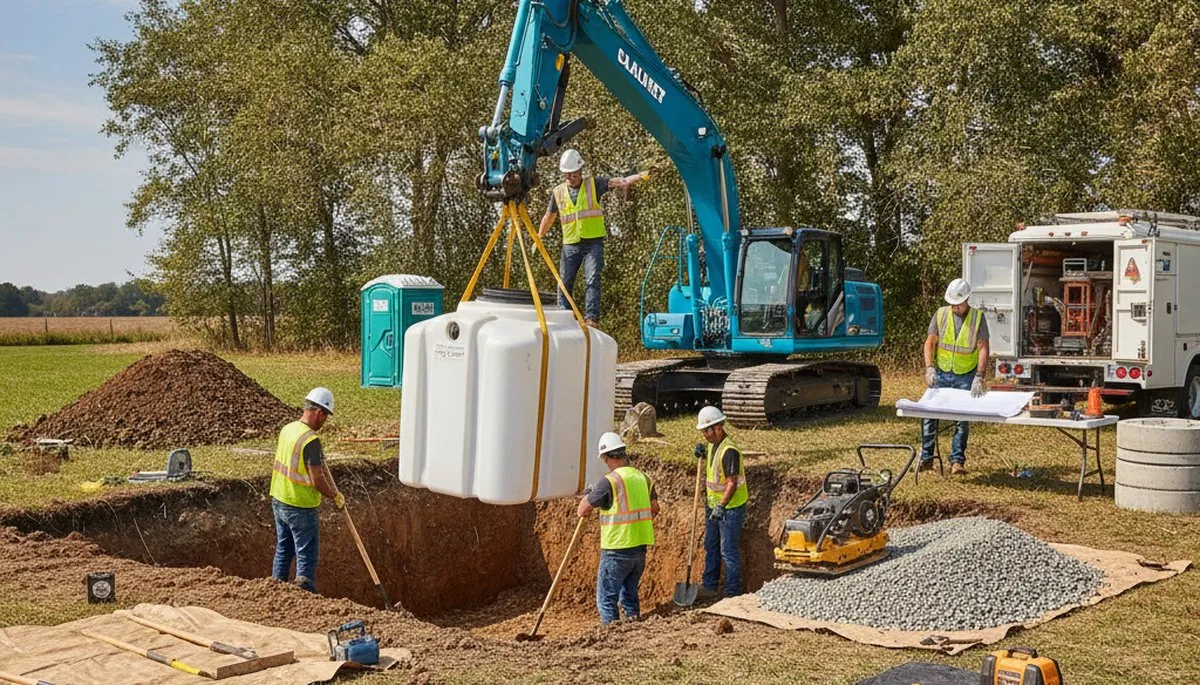 Septic tank installation for Lexington, MA homes by professional plumbers