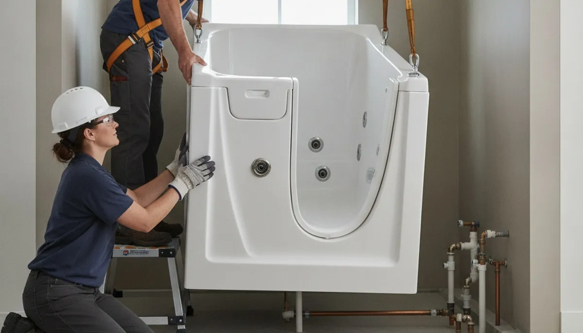 Walk-in tub installation for Lexington, MA homeowners by On Call Plumbers