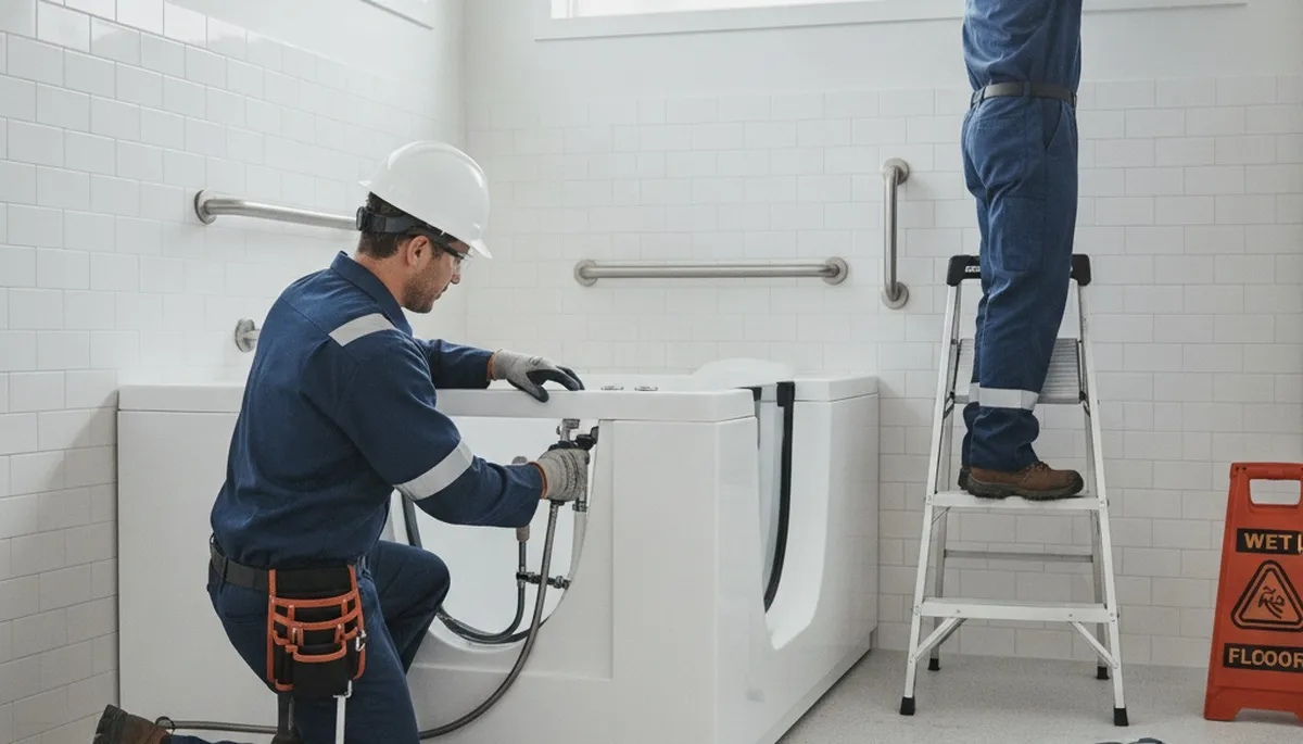 Walk-in tub installation for Lexington, MA homeowners by On Call Plumbers